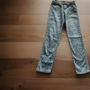 Diane Gilman DG Jeans Size 6 Skinny Blue Floral Stretch Good Condition